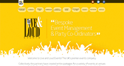 Desktop Screenshot of liveandloudevents.com